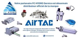 Votre partenaire FC HYDRO Service désormais distributeur de la marque de composants pneumatique AIRTAC !!!